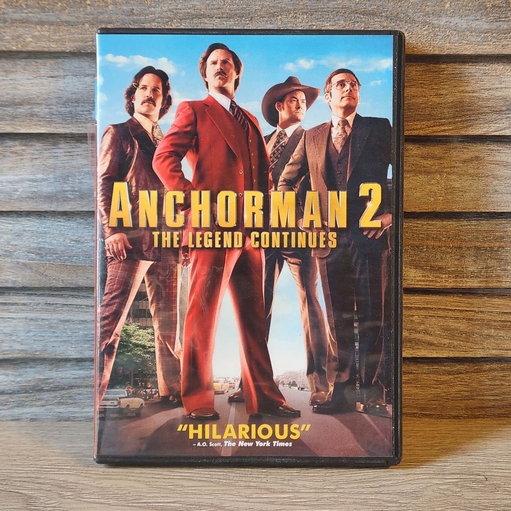 🔥 Anchorman 2 dvd Movie Comedy Will Ferrell